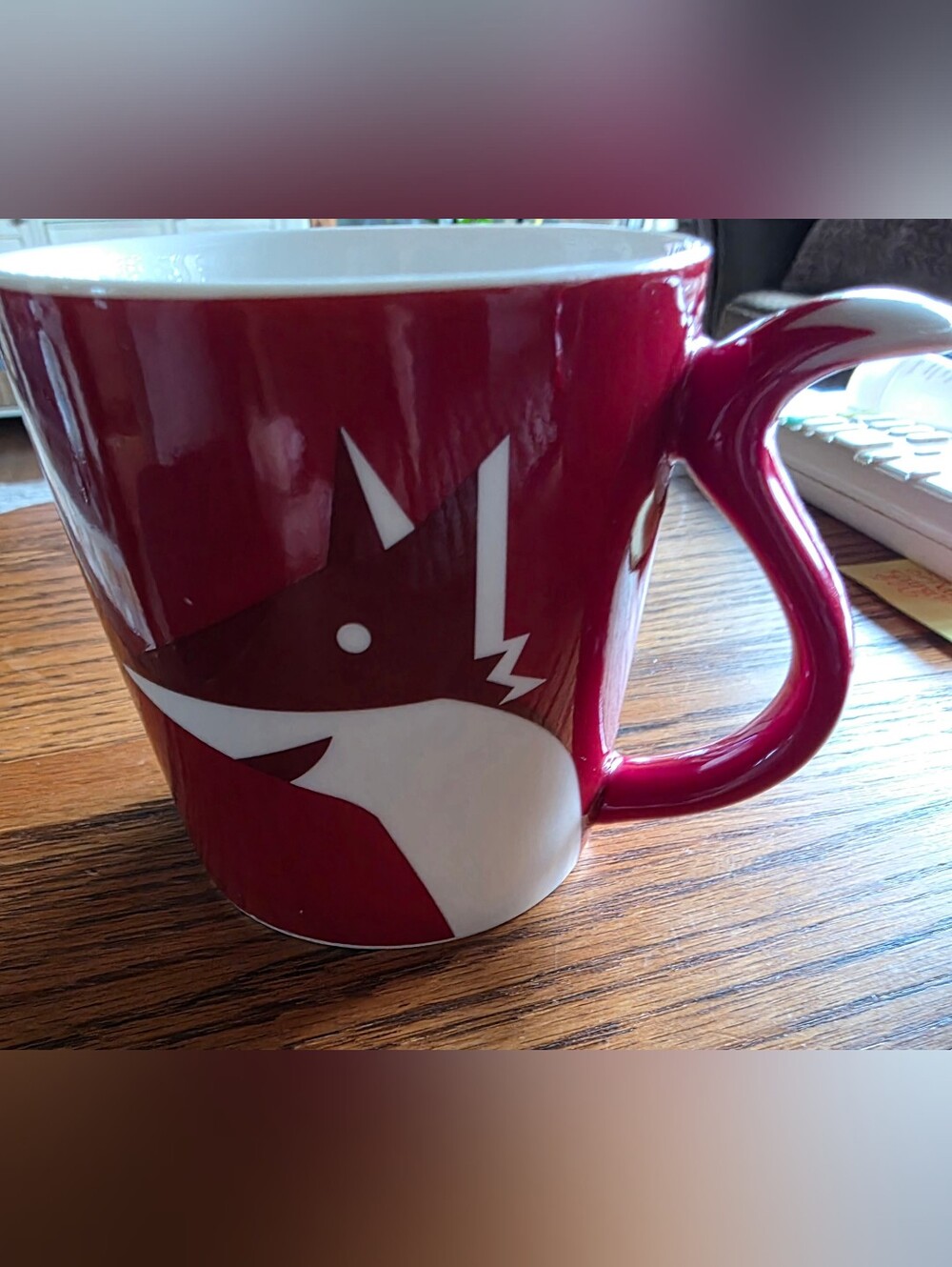 Starbucks 2012 Vintage Red Foxtail Handle. New Bone China Xmas Collection.